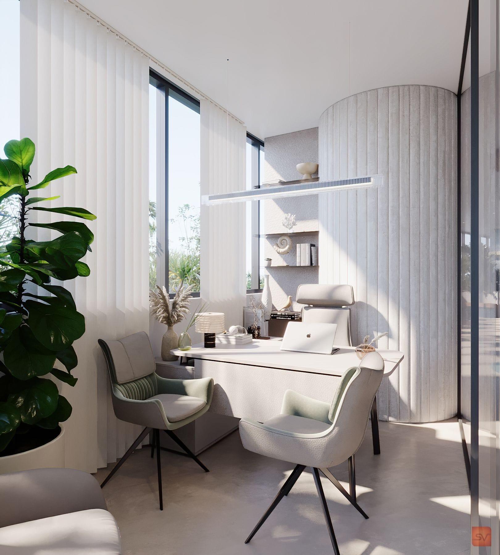 Irise, The Soft Partition. Walls that round the corner.
