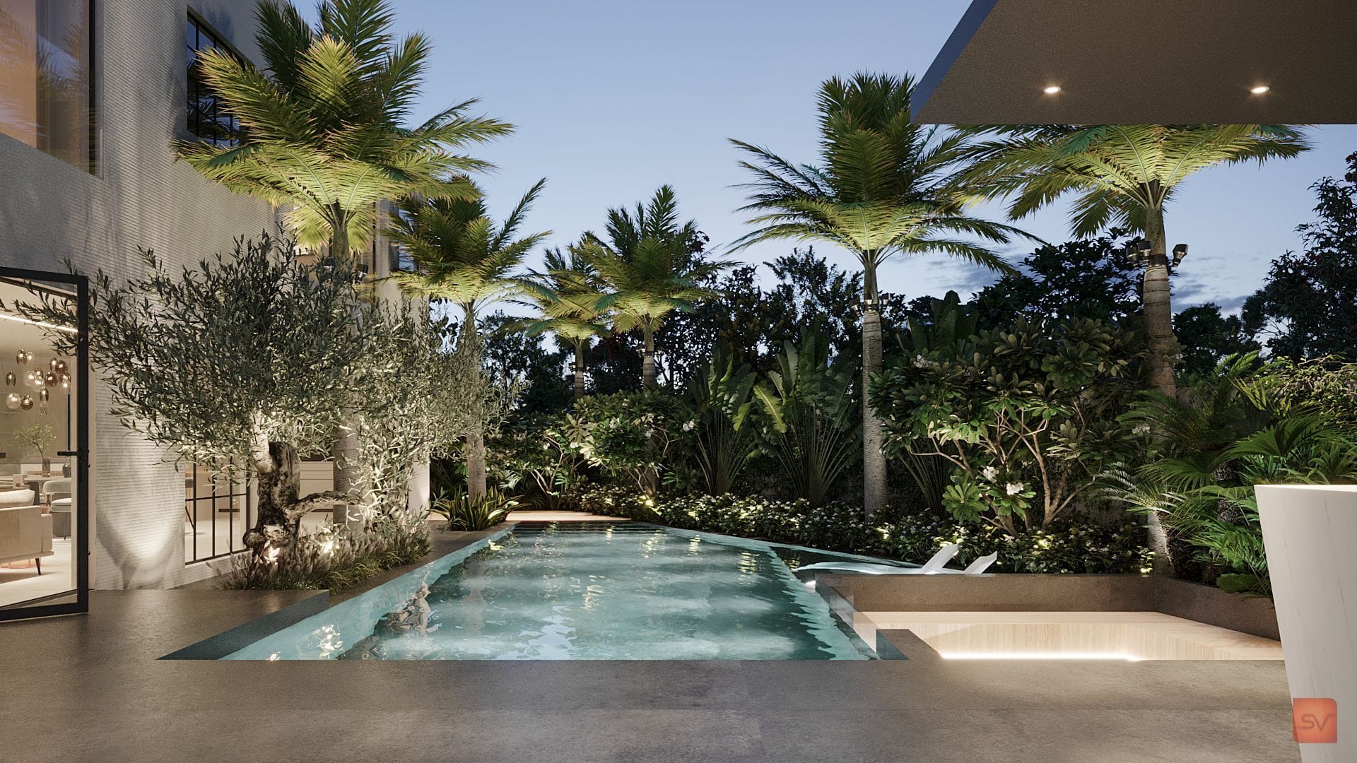 Meadows. A villa that saves its best light for evening.