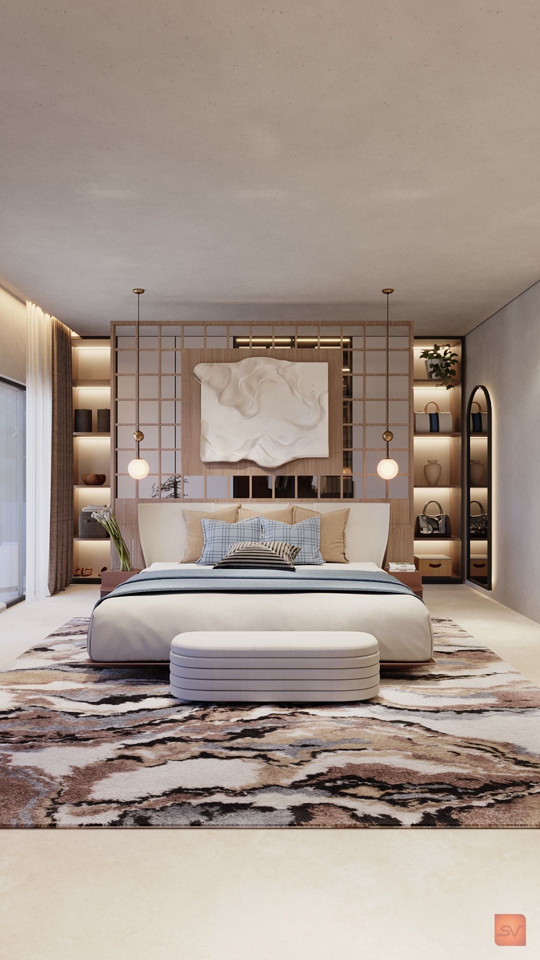 Nausheen Villa, The Quiet Ceiling. Sleep under plain light.
