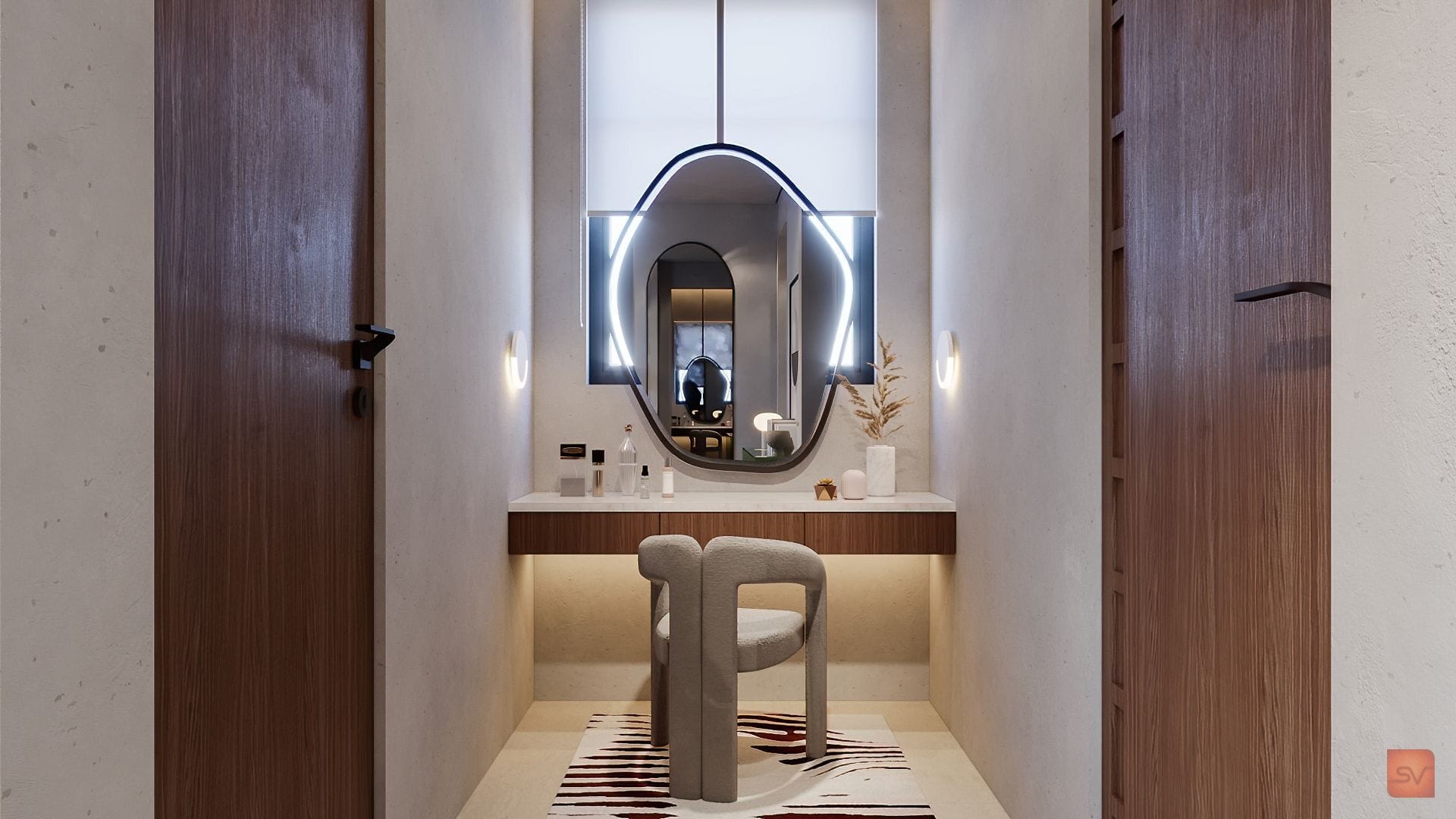 Omar Ibrahim, The Mirror Nook. A small ritual, framed.