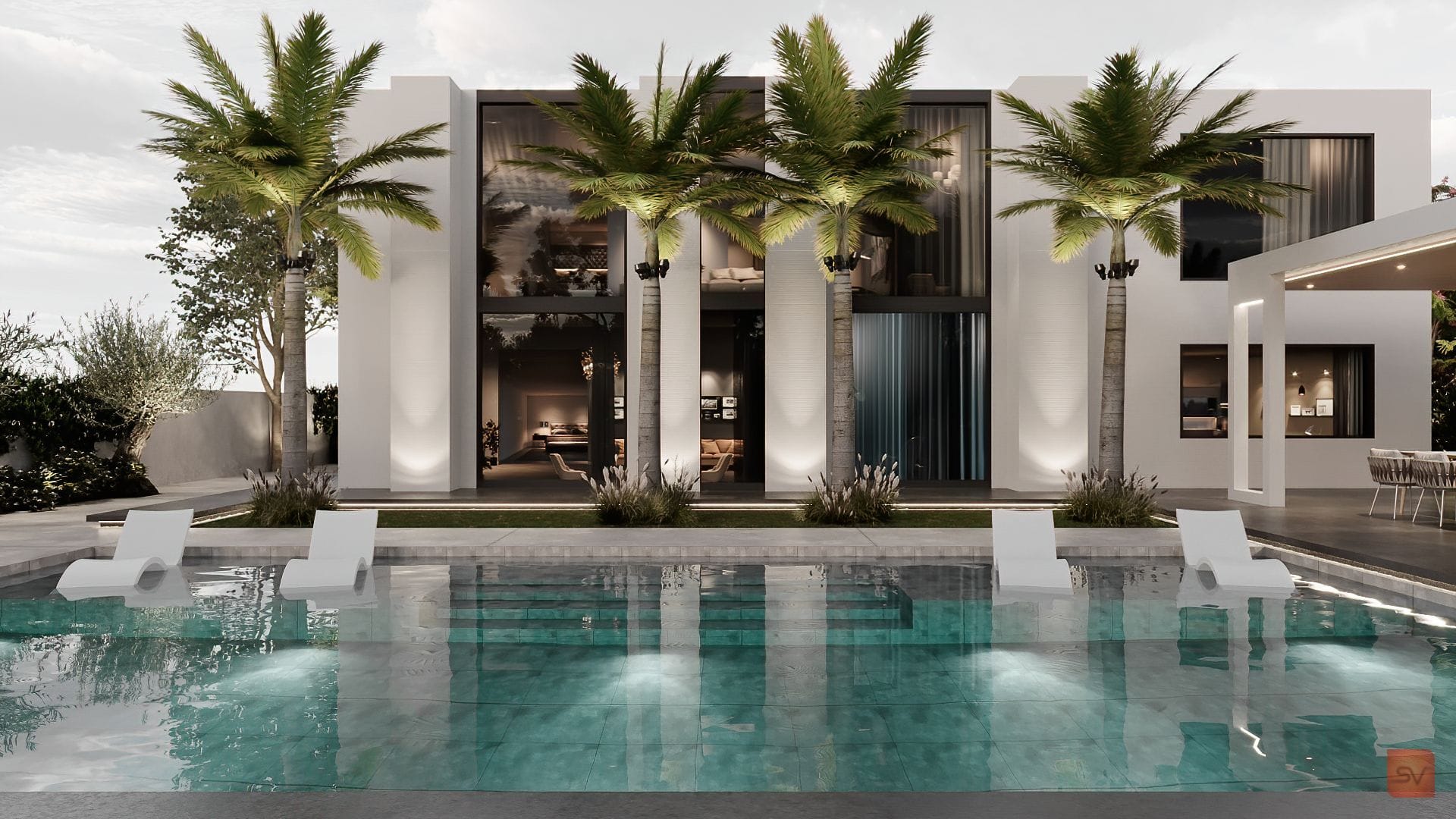 Temmeque. Gardens, water, and rooms without walls.