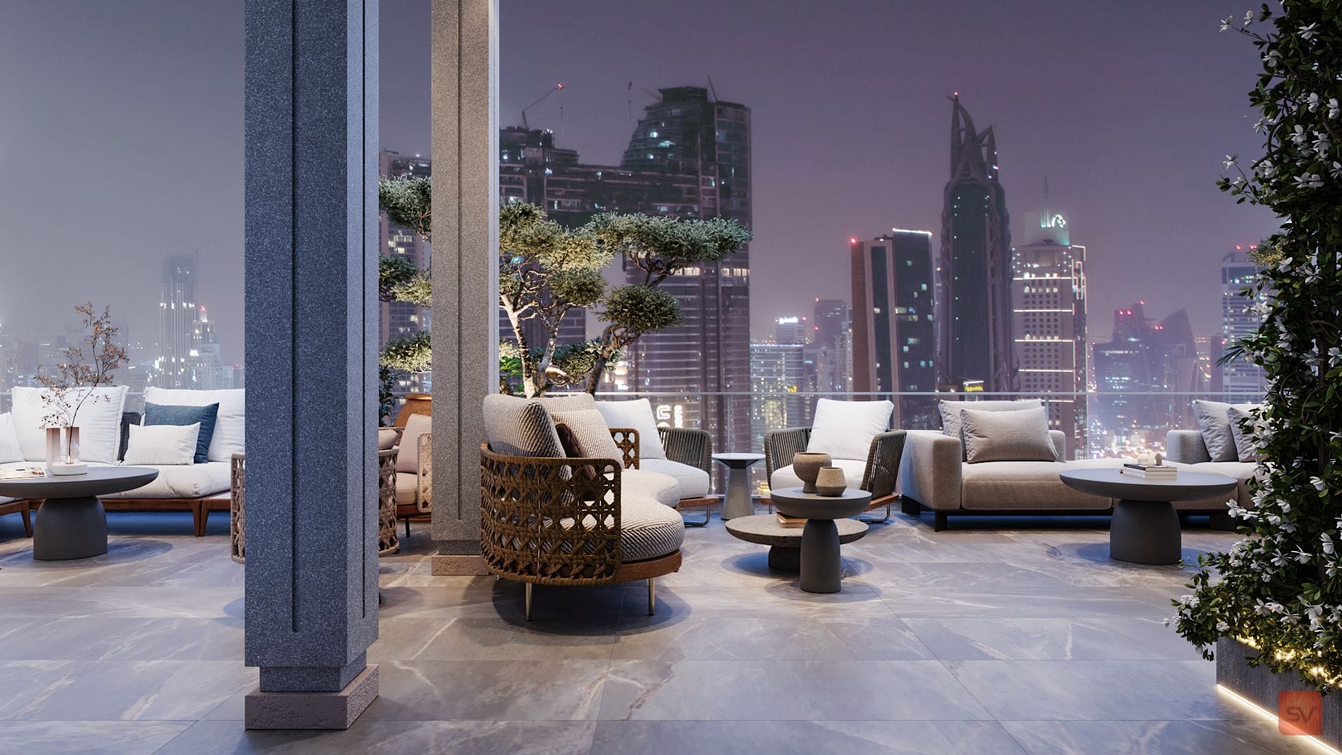 Terrace. A rooftop garden above the city's noise.